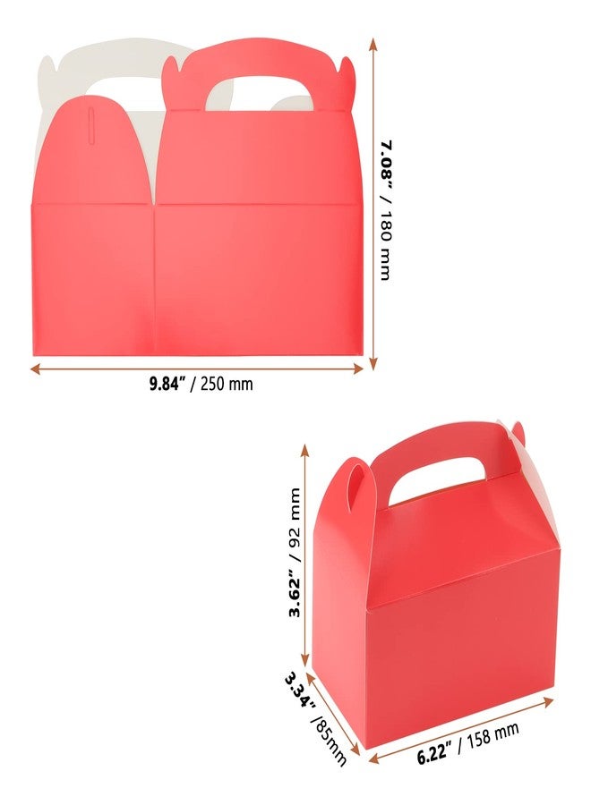 LEXININ 80 PCS Colored Gable Boxes, Colorful Party Favor Treat Boxes, Gable Paper Boxes for Birthday Weddings Party Decoration Supplies, 6.2 x 3.6 x 3.3 Inches - Image 2